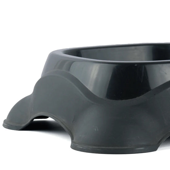 M-Pets Plastic Single Dog Bowl (Assorted Color)