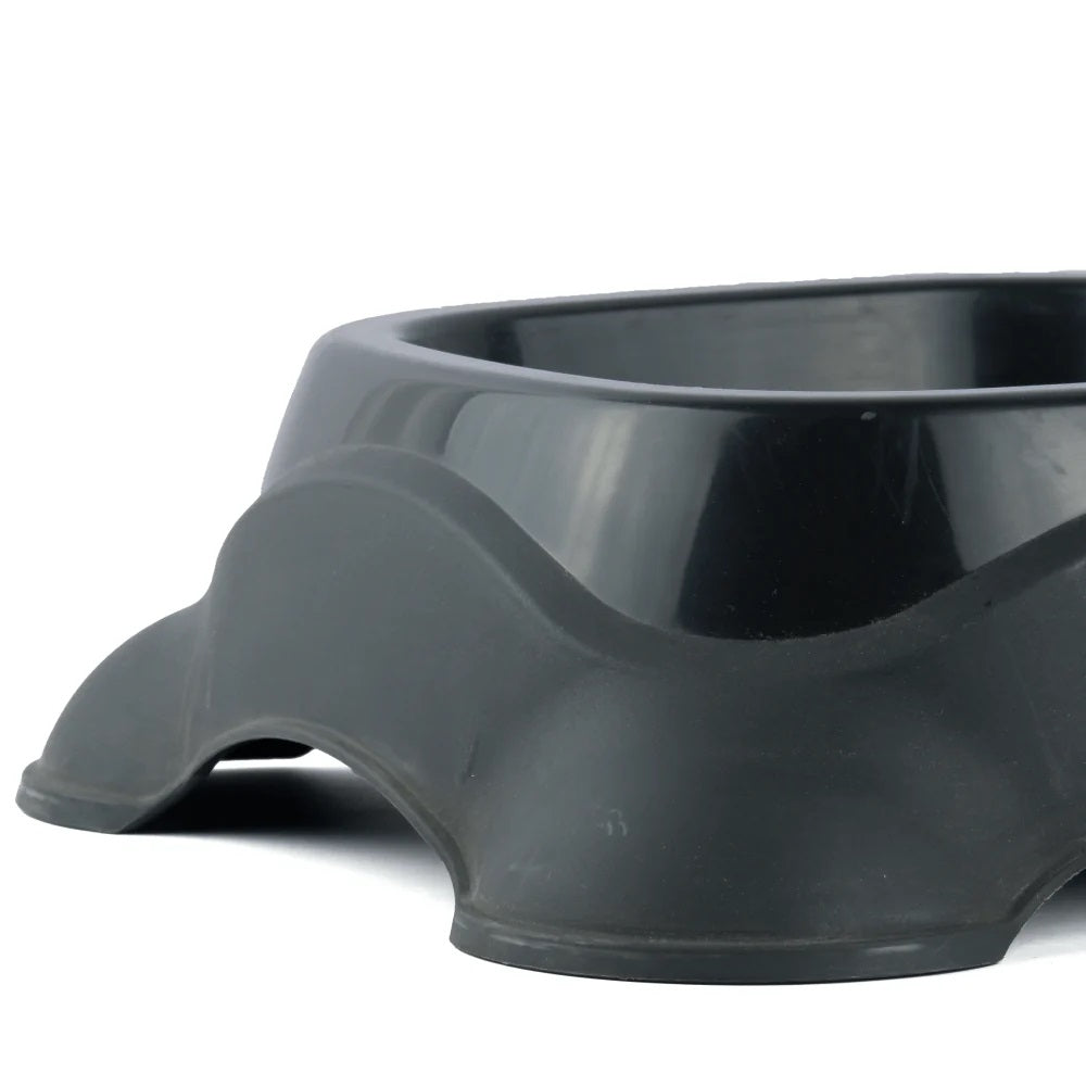 M-Pets Plastic Single Dog Bowl (Assorted Color)