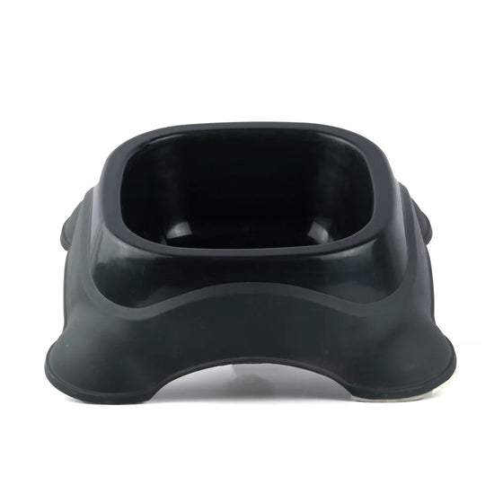 M-Pets Plastic Single Dog Bowl (Assorted Color)