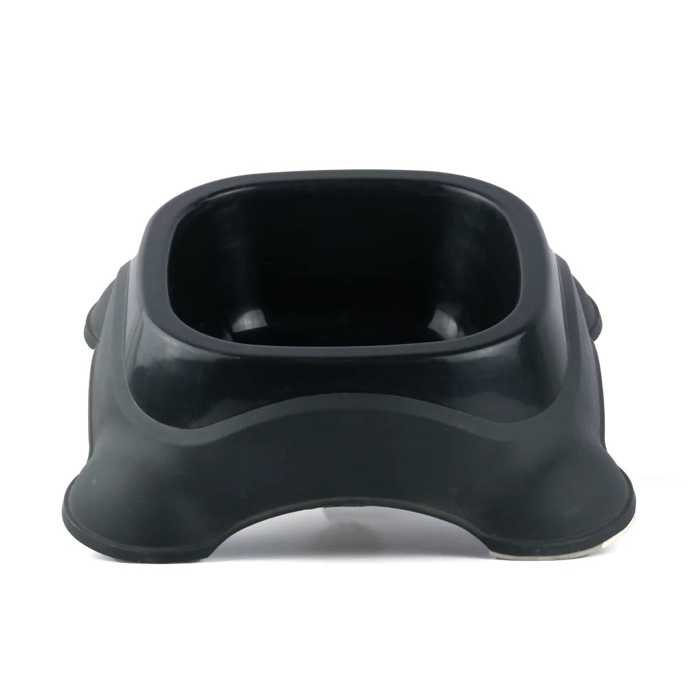 M-Pets Plastic Single Dog Bowl (Assorted Color)