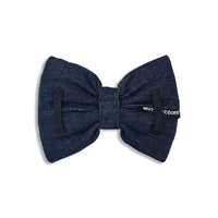 Mutt Of course Denim Dark Blue Bow Tie