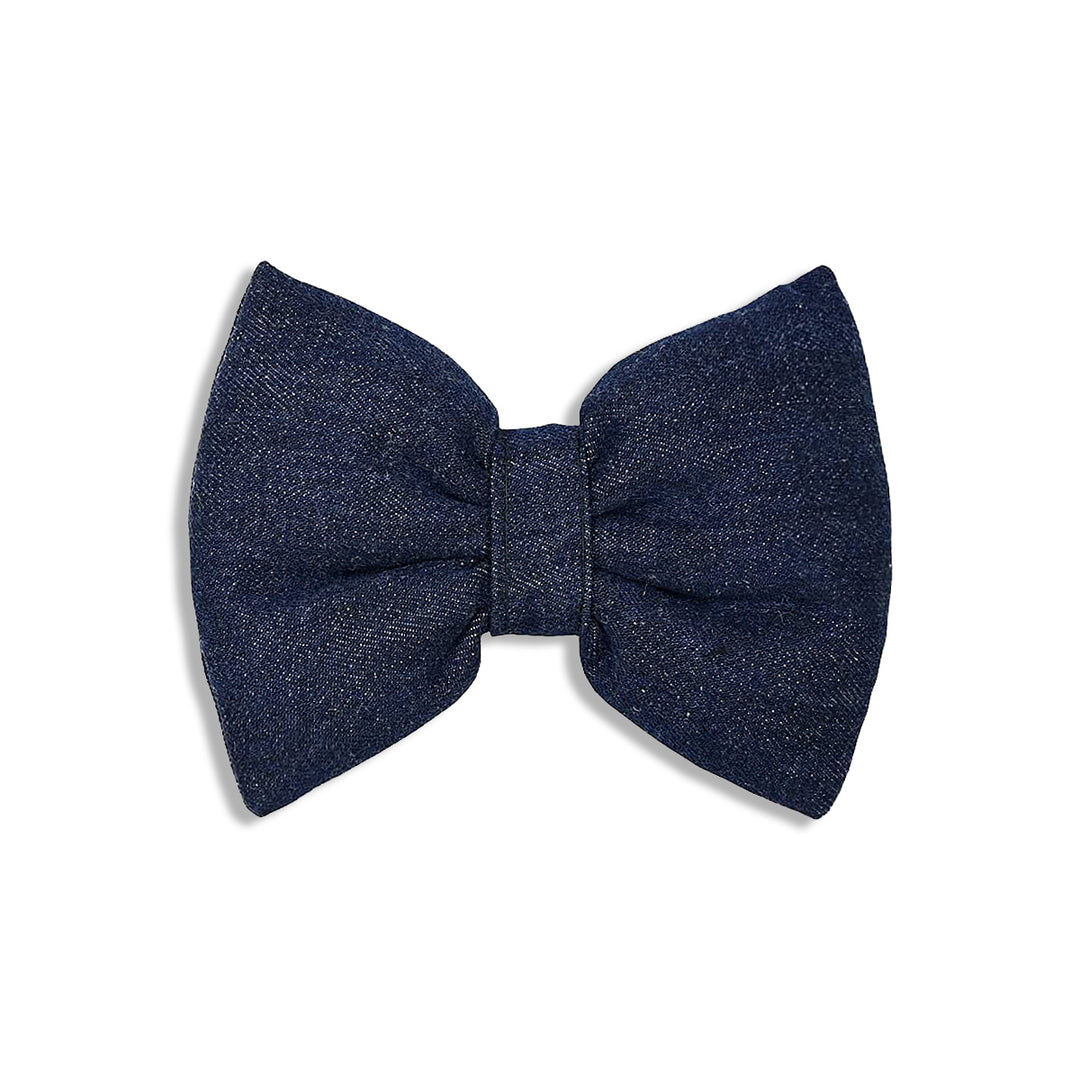 Mutt Of course Denim Dark Blue Bow Tie