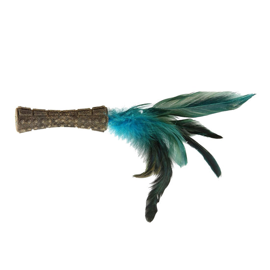 gigwi-catnip-johnny-stick-w-natural-feather-green