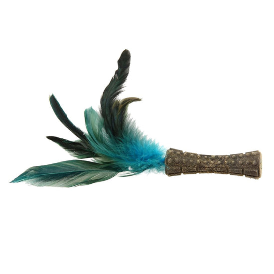 gigwi-catnip-johnny-stick-w-natural-feather-green
