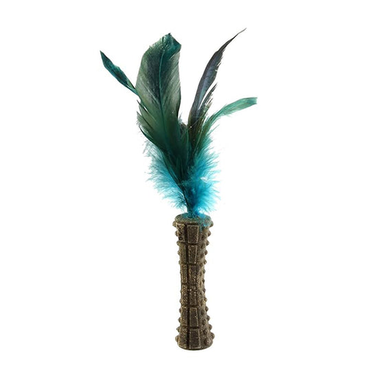 gigwi-catnip-johnny-stick-w-natural-feather-green