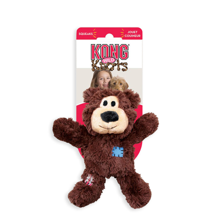 Kong Wild Knots Bear Plush Dog Toy - Large
