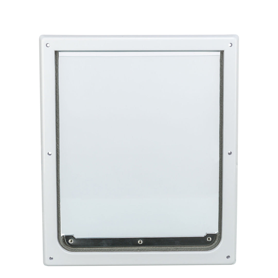 Trixie 2-Way Dog Flap with Tunnel For Dog - M-XL - White