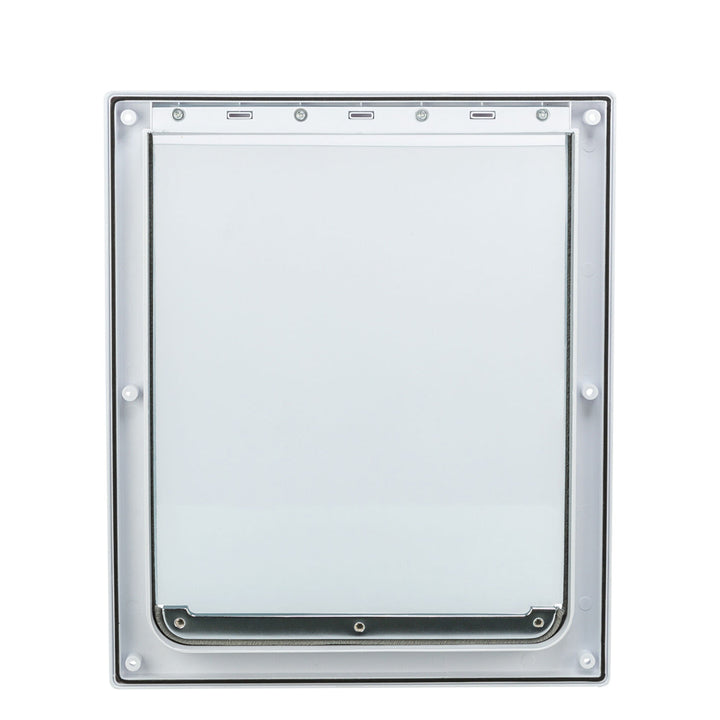 Trixie 2-Way Dog Flap with Tunnel For Dog - M-XL - White