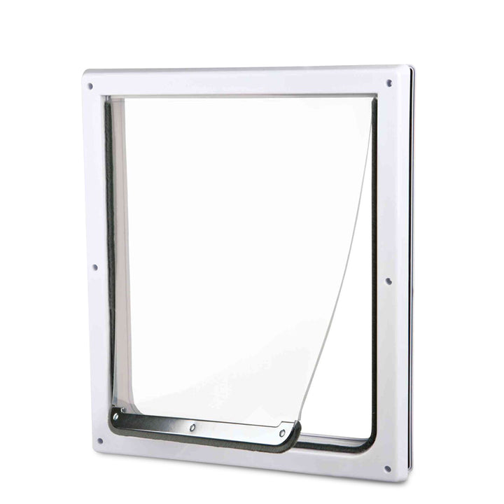 Trixie 2-Way Dog Flap with Tunnel For Dog - M-XL - White