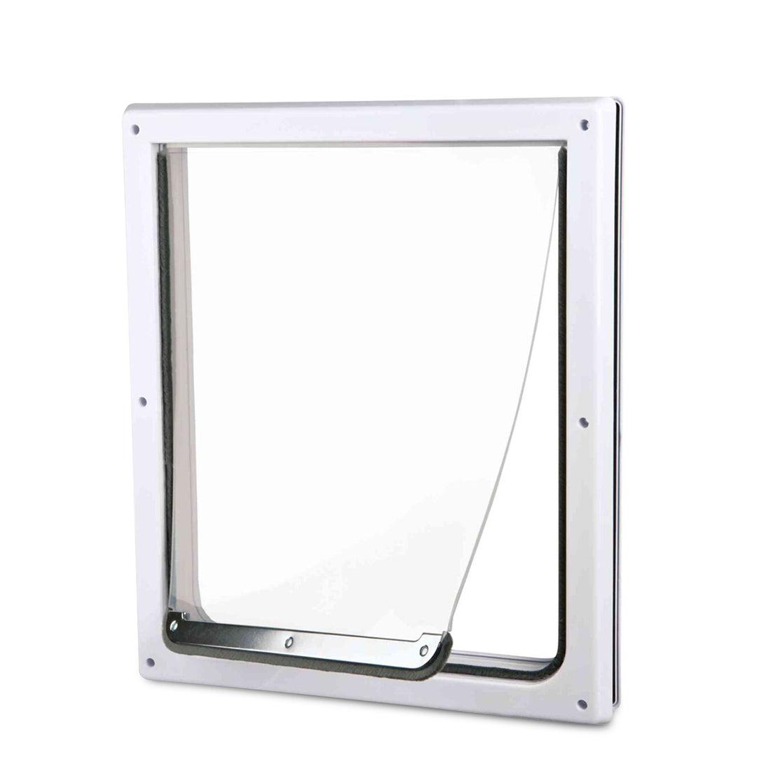 Trixie 2-Way Dog Flap with Tunnel For Dog - M-XL - White