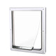 Trixie 2-Way Dog Flap with Tunnel For Dog - M-XL - White
