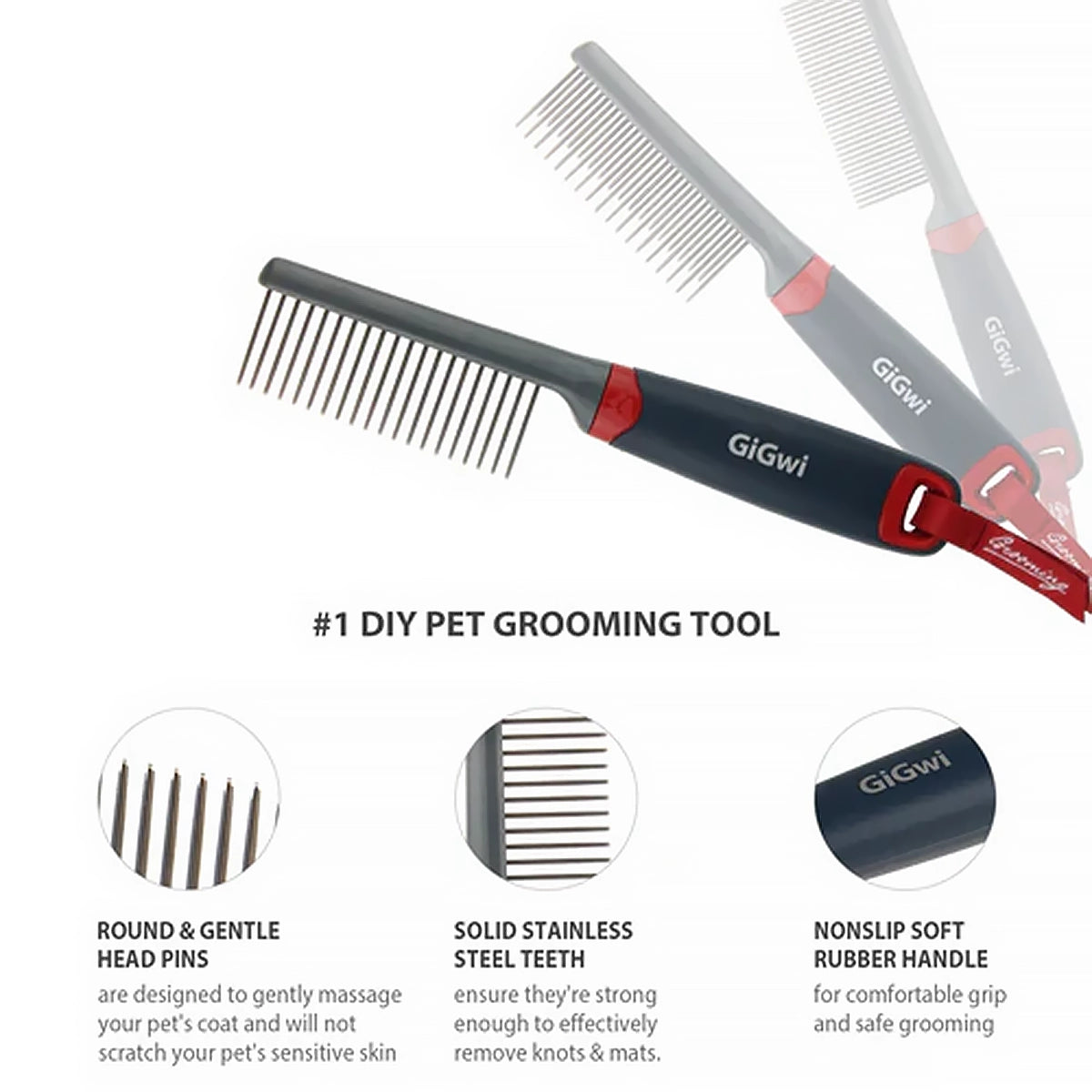 Gigwi Regular Comb For Dogs & Cats
