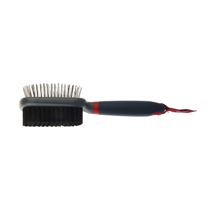 GiGwi Double-Sided Brush with Nylon Bristles & Pins for Dogs & Cats