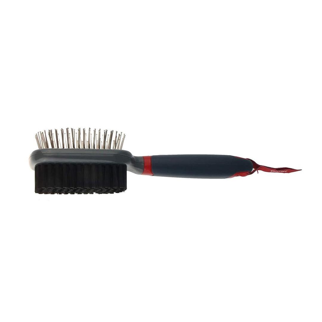 GiGwi Double-Sided Brush with Nylon Bristles & Pins for Dogs & Cats