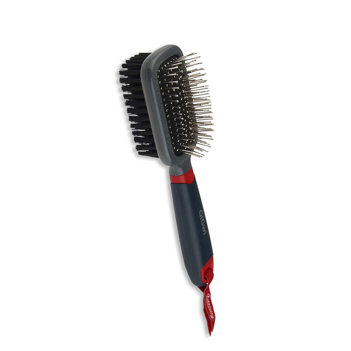GiGwi Double-Sided Brush with Nylon Bristles & Pins for Dogs & Cats