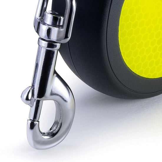 Flexi Neon Tape Retractable Dog Leash - Yellow
