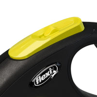 Flexi Neon Tape Retractable Dog Leash - Yellow