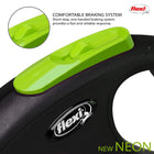 Flexi Neon Tape Retractable Dog Leash-M-Green - Zigly