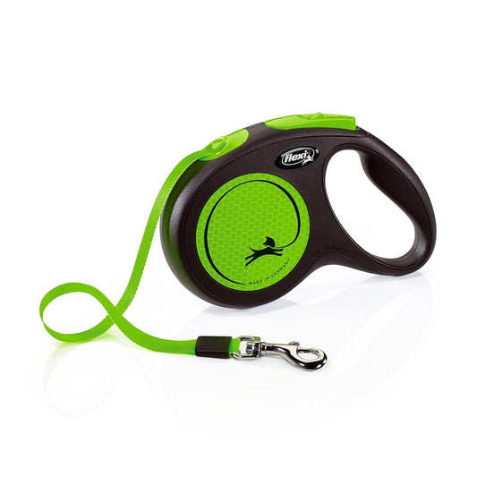 flexi-neon-tape-retractable-dog-leash-m-green
