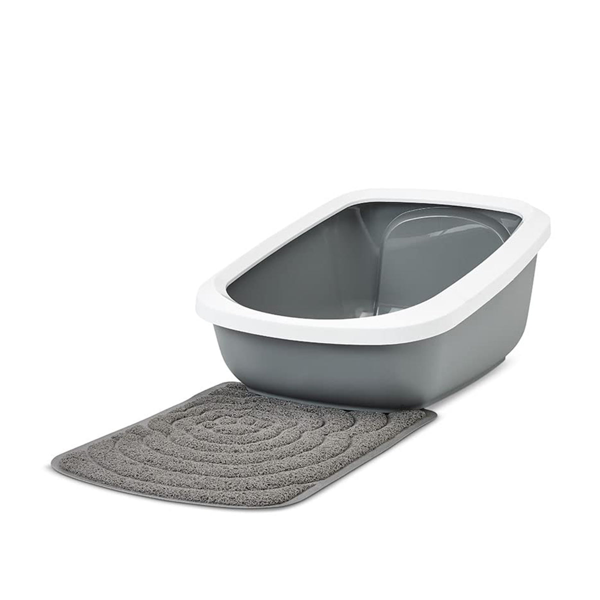 Savic Aseo Jumbo Litter Tray - 68.5 X 48.2 X 27.9cm - Cool Grey