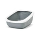 Savic Aseo Jumbo Litter Tray - 68.5 X 48.2 X 27.9cm - Cool Grey