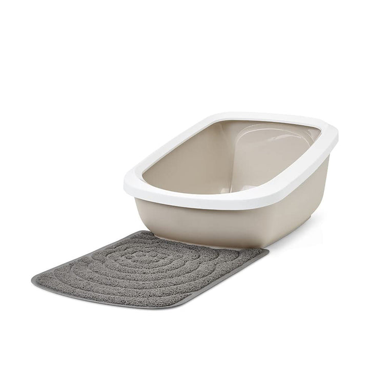 Savic Aseo Jumbo Cat Litter Tray - 27 x 19 x 11 inch - Mocha