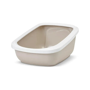 Savic Aseo Jumbo Cat Litter Tray - 27 x 19 x 11 inch - Mocha - Zigly