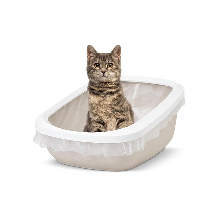 Savic Aseo Jumbo Cat Litter Tray - 27 x 19 x 11 inch - Mocha