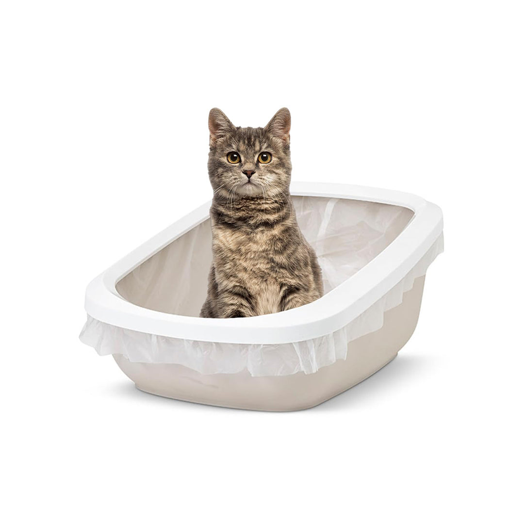 Savic Aseo Jumbo Cat Litter Tray - 27 x 19 x 11 inch - Mocha