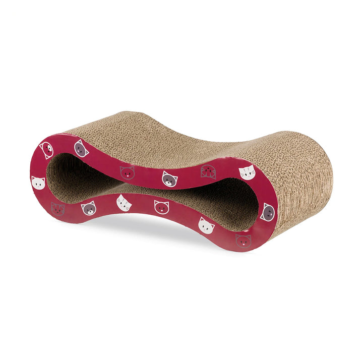 Trixie Mimi Scratching Wave - Lxbxh- 48X16X22 cm - Wine Red