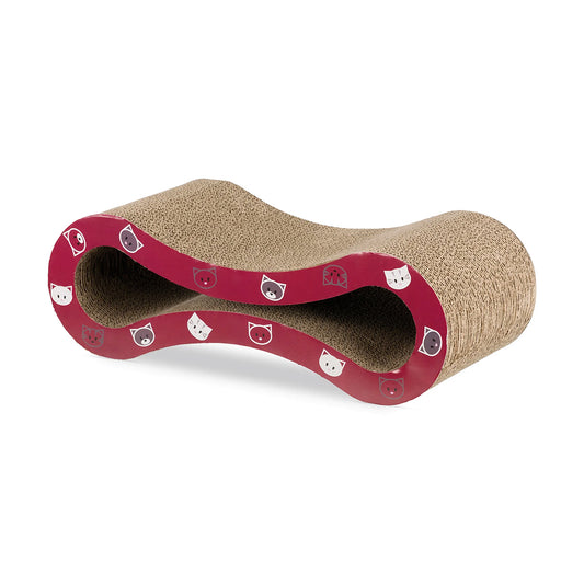 Trixie Mimi Scratching Wave - Lxbxh- 48X16X22 cm - Wine Red