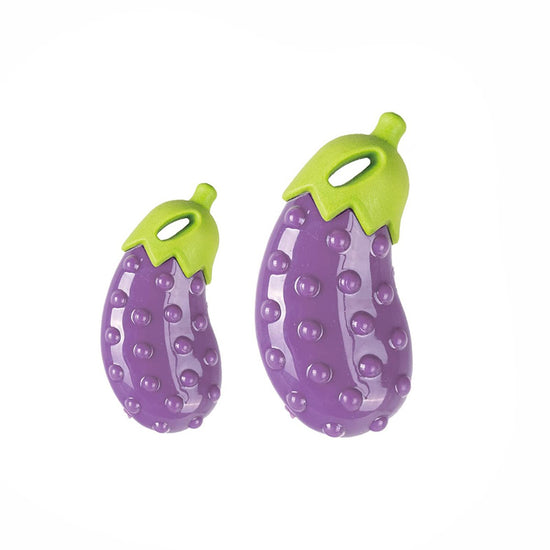 fofos-vegi-bites-eggplant-squeaky-chew-dog-toy