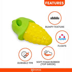 Fofos Vegi-Bites Corn Squeaky Chew Dog Toy - Small - Zigly