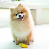 Fofos Vegi-Bites Corn Squeaky Chew Dog Toy - Small
