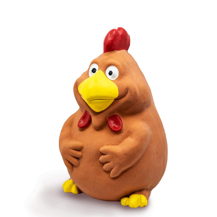 Fofos Latex Bi Rooster Squeaky Dog Toy