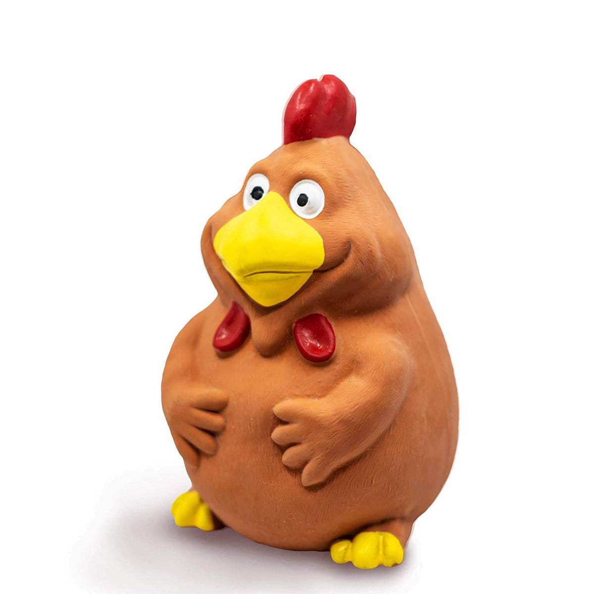 Fofos Latex Bi Rooster Squeaky Dog Toy