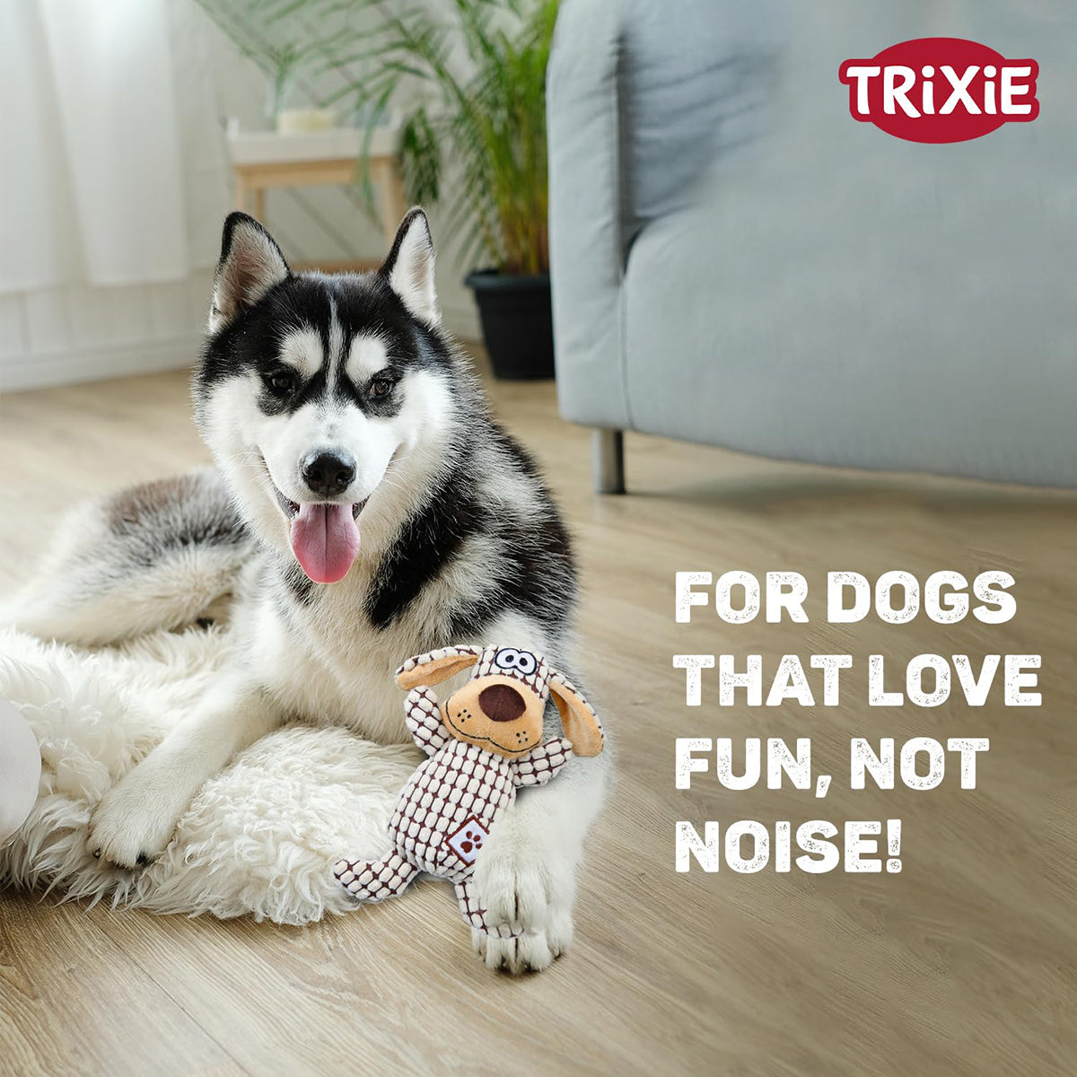 Trixie Dog Soundless Plush Dog Toy - 26 cm