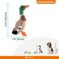 Fofos Wild Duck Plush Dog Toy