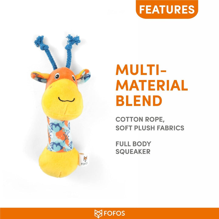 Fofos Giraffe Puppy Plush Teething Toy
