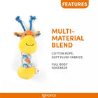 Fofos Giraffe Puppy Plush Teething Toy - Zigly