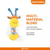 Fofos Giraffe Puppy Plush Teething Toy