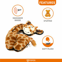 Fofos Safari Line - Giraffe Plush Dog Toy
