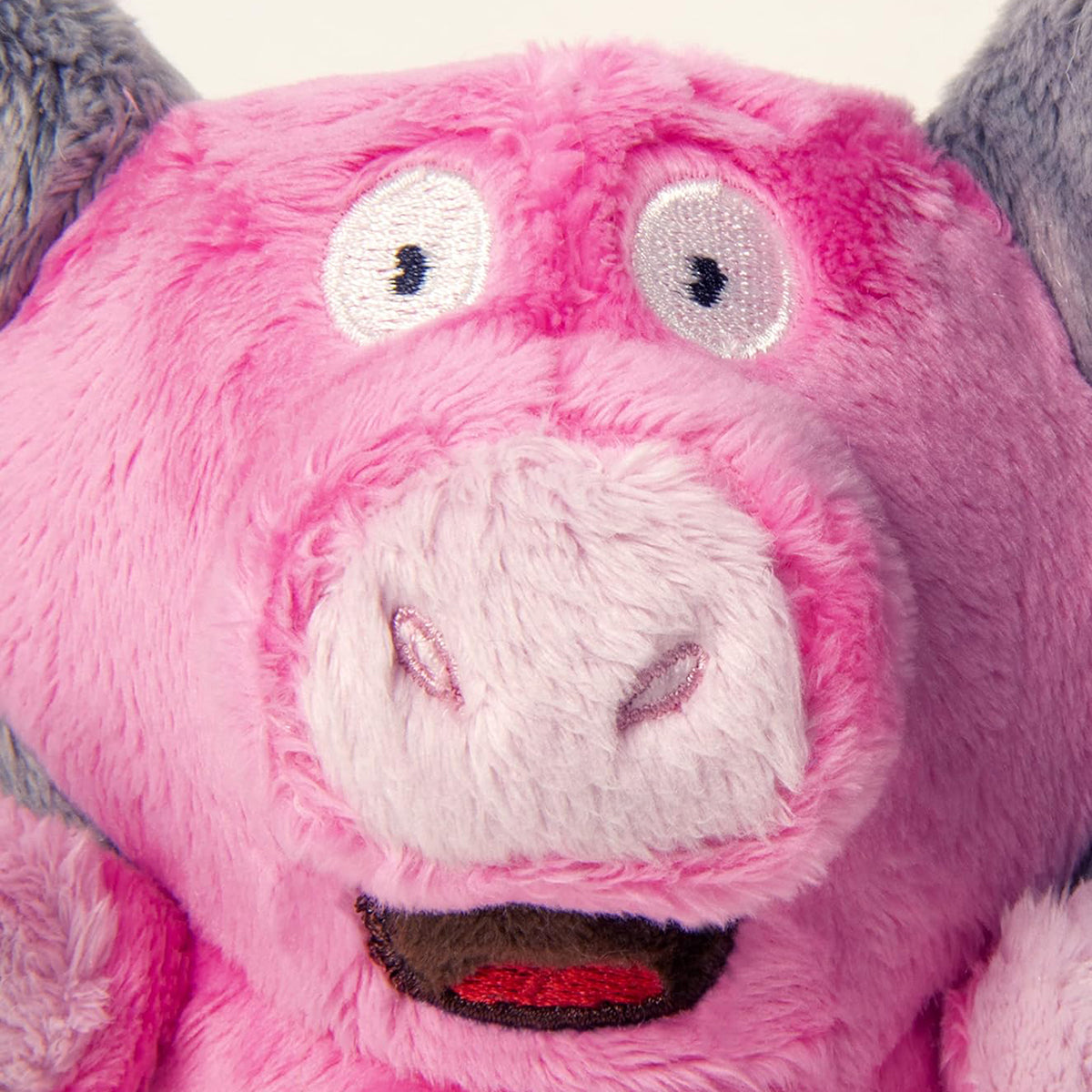 GoDog Silent Squeak Flips Pig Elephant with Chew Guard Technology Durable Plush Dog Toy