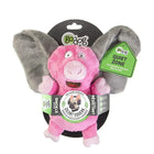 GoDog Silent Squeak Flips Pig Elephant with Chew Guard Technology Durable Plush Dog Toy - Zigly