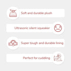 GoDog Silent Squeak Flips Pig Elephant with Chew Guard Technology Durable Plush Dog Toy - Zigly