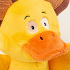 GoDog Silent Squeak Flips Duck Bear with Chew Guard Technology Durable Plush Dog Toy - Large