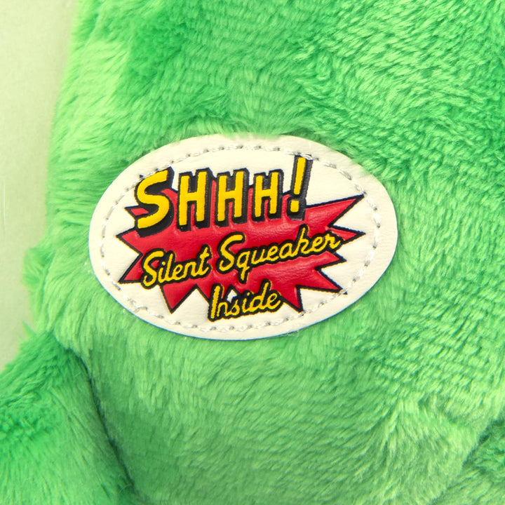 GoDog Silent Squeak Flips Gator Monkey with Chew Guard Technology Durable Plush Dog Toy