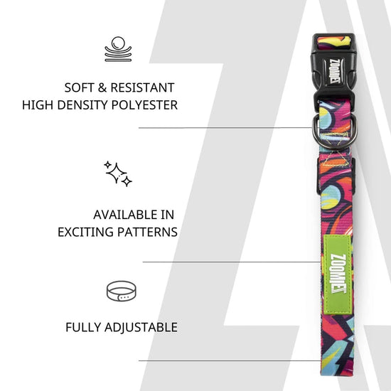 Zoomiez Drip Printed Dog Collar