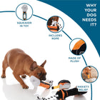 Black Decker Drill Machine Plush Dog Toy - 41cm