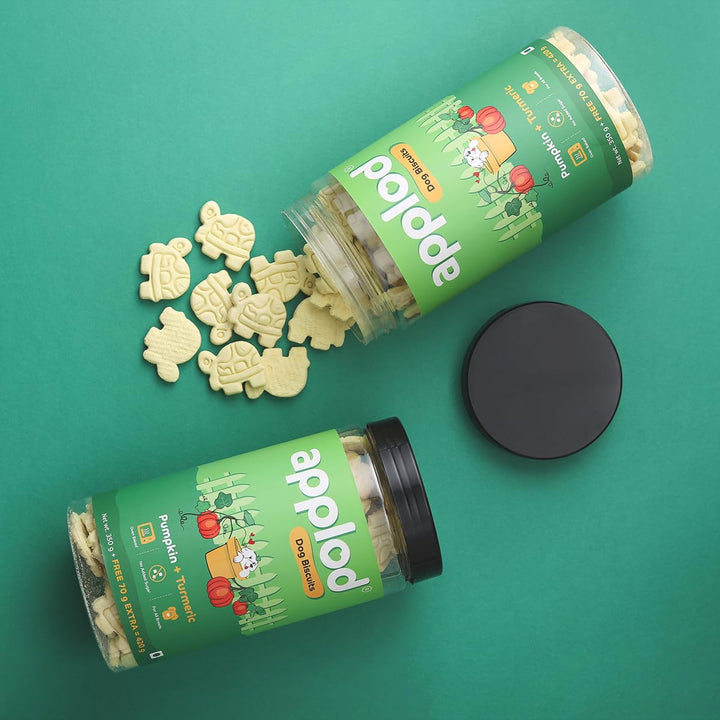 Applod Pumpkin Dog Biscuit with Turmeric